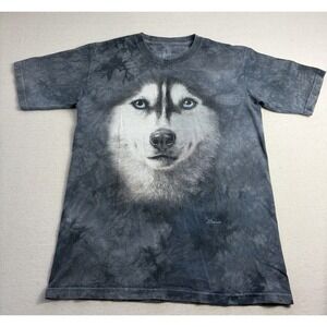 Vintage The Mountain Tie Dye Siberian Husky T-Shirt Sz XL (c2)